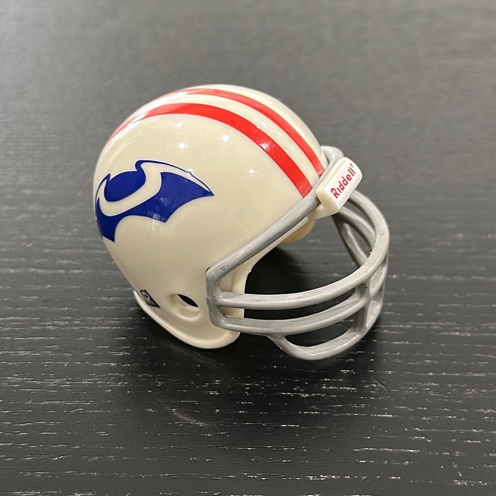 Vintage 1960s New England Patriots Pocket Mini Riddell Football Helmet